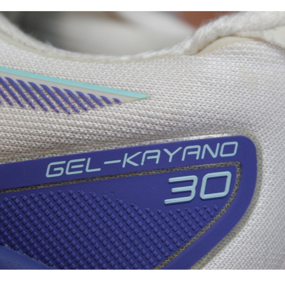 Asics Gel-Kayano 30 Womens Running Shoes White Purple 1012B357 Size 10 - Picture 2 of 10
